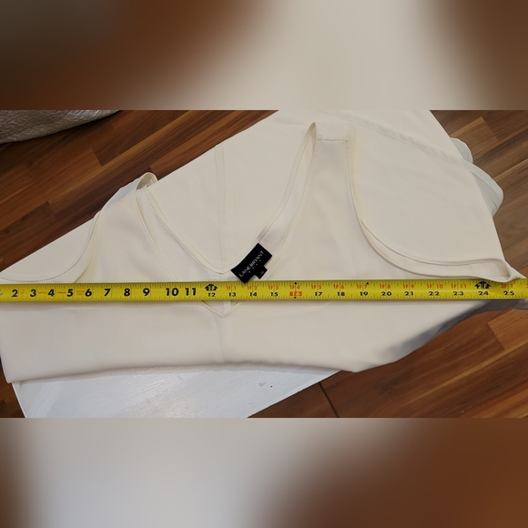 EUC - Lane Bryant Light Cream Colored Layered Dress Tank Top, woman's size 20. - Picture 7 of 10